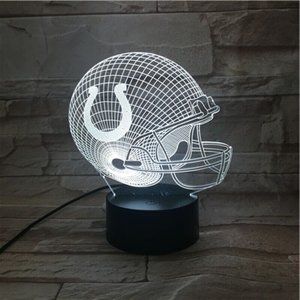 NFL Indianapolis Colts  Football Helmet 3D Light